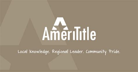 AmeriTitle – a trusted resource for title and escrow services.